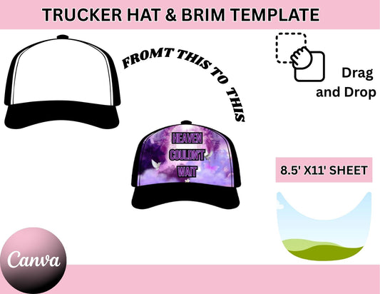 Trucker Hat & Brim Template